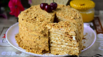 Медовый торт – Медовик с кремом Маскорпоне, Очень вкусный рецепт