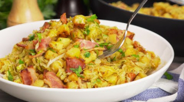 Recipe 3 ингредиента для восхитительного блюда! Жареный картофель с капустой и беконом от Всегда Вкусно!