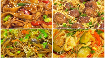 4 азиатских блюда с лапшой. Минимум времени, максимум удовольствия! Рецепты от Всегда Вкусно!