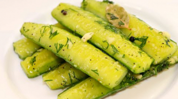 БЫСТРЫЕ малосольные ОГУРЦЫ в пакете / Cucumber Salad Fast Recipe