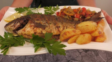 ДОРАДА в духовке - вкусная запеченная рыба с ЛИМОНОМ и ОВОЩАМИ. DORADO mit ZITRONE und GEMÜSE.