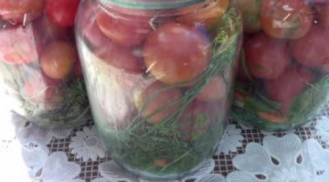 Консервация. Маринованные помидоры на зиму Легкий и быстрый рецепт