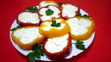 Красивая закуска из творога | "Белочка" в болгарском перце