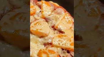 Ленивая пицца с колбасой на сковороде. Быстрый ужин #shorts