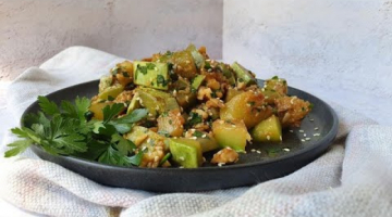 Recipe Летний салат с кабачками - низкоуглеводный, полезный и сытный!