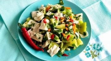 Recipe Маринованный салат из зеленых помидоров с овощами на зиму. Без стерилизации.
