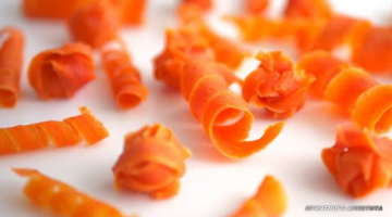 Морковный декор "Спирали" и "Клубочки"  для тортов, капкейков и другой выпечки