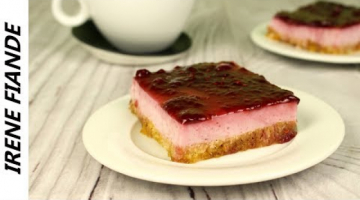 Необычный рецепт торта без выпечки! Малиновый торт с йогуртом и желе без выпечки