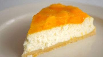 Recipe Нежный сметанный пирог "Как чизкейк" с персиками