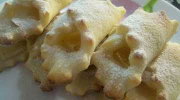 Recipe Низкокалорийное творожное печенье-платочки без масла,яиц с яблоком
