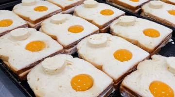 Отверстие в хлебе стало визитной карточкой этого блюда корейского стритфуда - рецепт яичных тостов