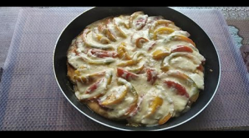 Recipe Пицца из батона на сковороде. Быстрый завтрак за 10 минут