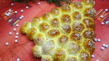 Пирожки с мясом могут быть и такими. Пирог Ёлочка - самый популярный пирог декабря.