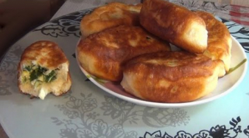 Recipe Пирожки жаренные с зеленым луком и яйцом