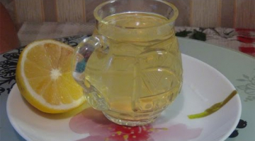 Прохладительный напиток с зеленым чаем,лимоном,мятой