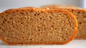 Пшенично-ржаной хлеб на спелом тесте в кастрюле