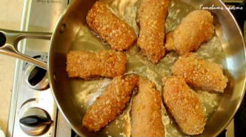 " Рулеты "пальчики" из куриного филе с сыром - быстрый ужин для всей семьи