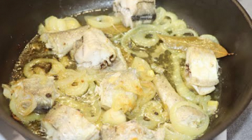 Recipe Рыба С Луком И Сливочным Маслом / Сочный Минтай на Сковороде
