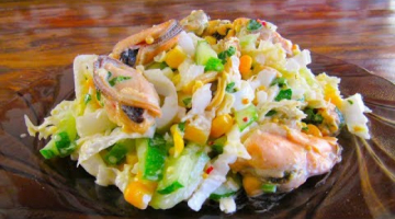 Салат из пекинской капусты «Легкость». Вкусный, быстрый и легкий рецепт!