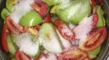 Салат из зелёных помидоров без уксуса.Заготовки на зиму Рецепты вкусных зимних заготовок