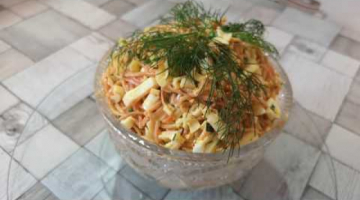 Салат с крабовыми палочками.Salad with crab sticks.