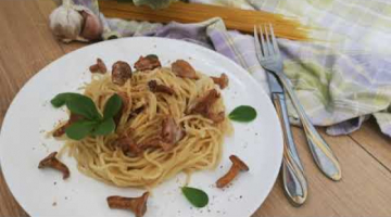 Recipe СПАГЕТТИ С ГРИБАМИ в сливочном соусе! Спагетти с лисичками, ВКУСНО как в Италии!