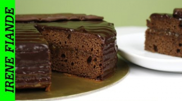 Супер шоколадный   торт Захер с шоколадной глазурью и абрикосовым джемом
