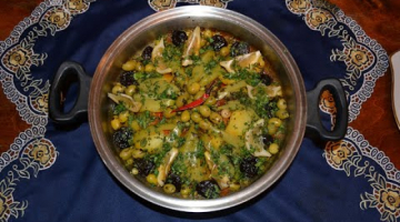 Recipe Тажин марокканский из курицы на посуде 
