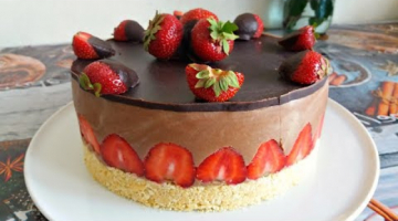 Recipe Торт без выпечки ШОКОЛАДНАЯ КЛУБНИЧКА. Шоколадный  торт без выпечки