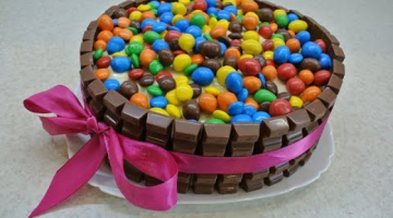 Recipe ТОРТ из M&M’s и KitKat! Торт на детский праздник своими руками- гости будут в восторге