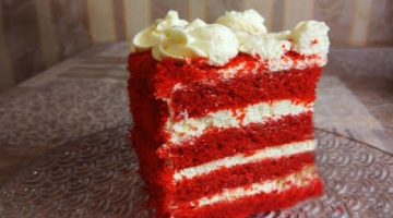 Торт Красный Бархат .Нежный и очень Вкусный.