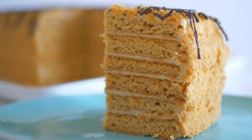 Recipe Торт медовый "Винни-Пух" с творожно-карамельным кремом