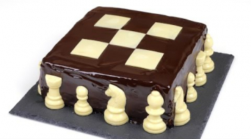 Торт "Шахматный". Шоколадные коржи и нежнейший творожный крем.