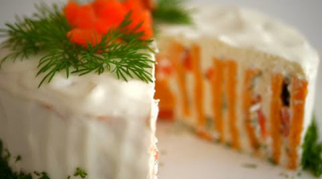 Торт "Закусочный" вертикальный для праздничного стола