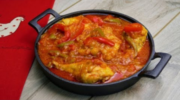 Recipe Тушеная курица в томатном соусе или курица по-баскски