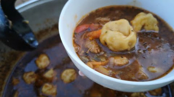  Узбекский Суп УГРА на костре - необыкновенно вкусный и ароматный!
