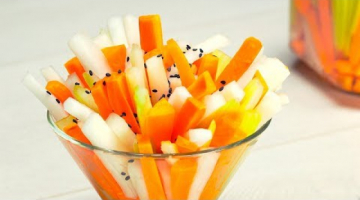 Recipe Вкусная закуска из моркови, дайкона и сельдерея. Японская кухня. Рецепт от Всегда Вкусно!