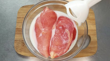 Recipe Взбивайте Куриную грудку с молоком,и вы будете в восторге от результата.Больше в магазине не Покупаю