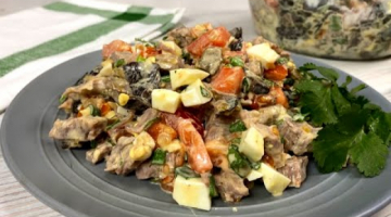 Салат с говядиной, грибами и яйцом: рецепт настоящего хита!