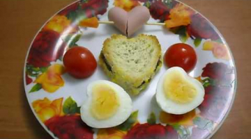 Закуски на праздник: яйцо-сердечко и бутерброды-леденцы
